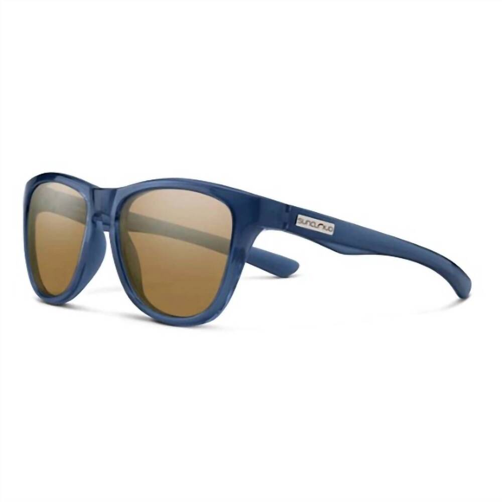 NEW SUNCLOUD men's topsail polarized sunglasses in crystal denim brown